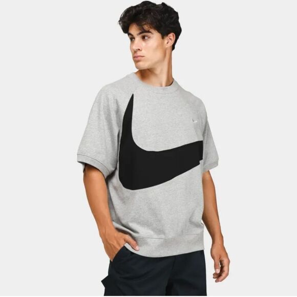 Nike big swoosh grey muscle tshirt men’s size large